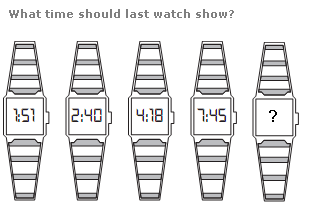 Clock puzzles Question 11