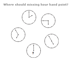 Clock puzzles Question 8